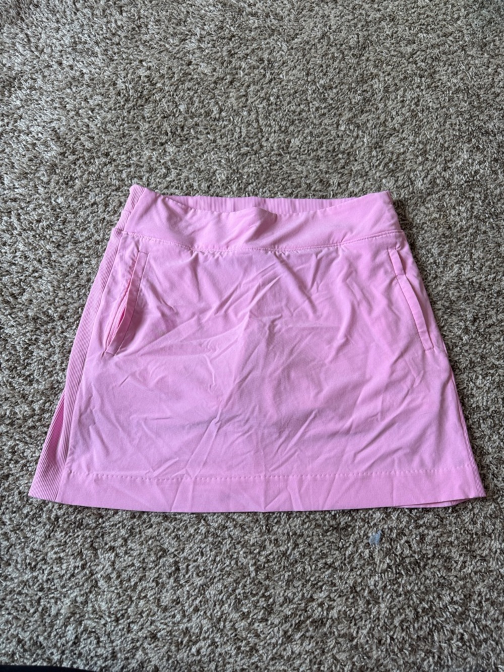 Women's Pink Active Mini Skirt with Side Pockets